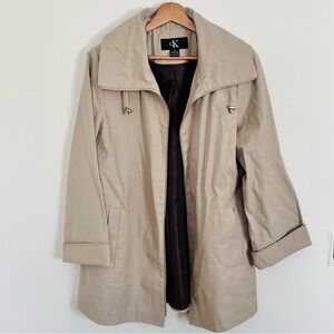 Calvin Klein Water-Resistant Jacket in Beige